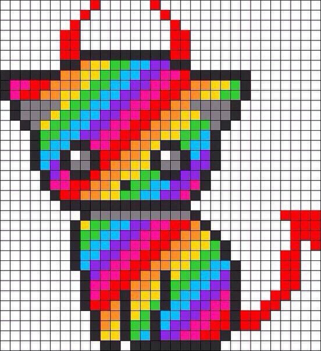 Рисунки животных по клеточкам