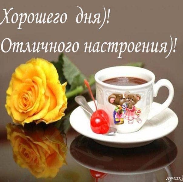 Хорошего дня и отличного настроения – картинки с пожеланиями