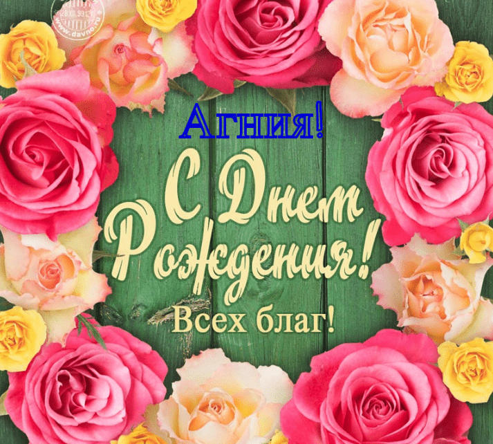Картинки с днем рождения Агнии